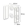Yamazaki Jitsugyo Suction Cup Cutting Board Stand White Approx. W12 x D6 x H12cm Plate Cutting Board Stand 3499