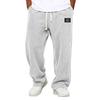 Men's Loose Fit Corduroy Wide Leg Pants with and Pockets, Color Casual Trousers