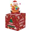Claus Red Santa Pattern Paper Gift Box Christmas Decoration Atmosphere Prop
