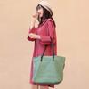 Conjunto de Bolsas Tote GOLWIS de 2 Peças, Lona, Bolsa Interna, Segunda Bolsa, Sacola Ecológica, Mãe, Casual, Simples, Rústico, Feminino, bag0036, Verde