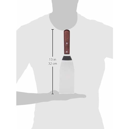 Endo Shoji TKG Gyoza Turner, Width x Height x Total Length (mm): 75 x 165 x 315 mm. Made of rust-resistant stainless steel for hygiene. Easy to grip w