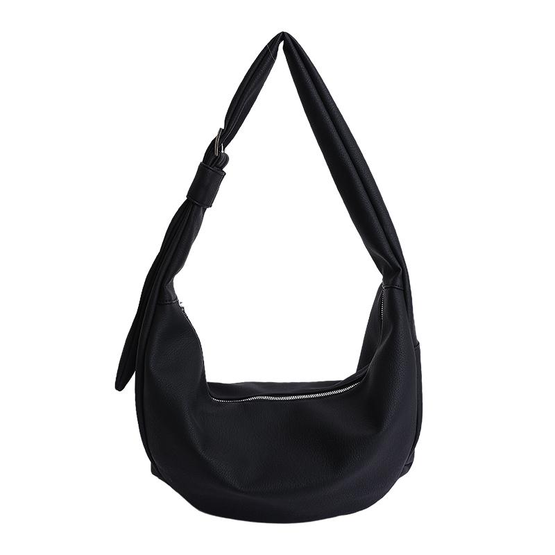 New Fashionable Minimalist Women s Underarm Bag Dumpling Shape Single Shoulder Bag with Adjustable Strap Crossbody Bag