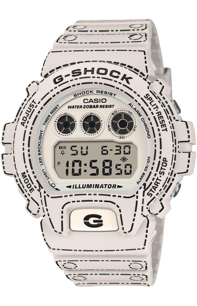 Casio Made In Origami Made with Environmentally Friendly G-Shock Watch, Japan, Design, Materials, DW-6900RGM-5JR, Men's, Off-White