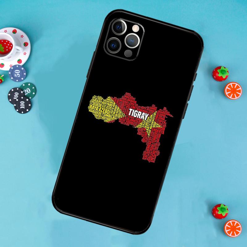 Tigray Flag Phone Case For iPhone 17 Air 14 16 15 11 12 13 Pro Max 12 13 mini 15 16 Plus 16e Cover Funda