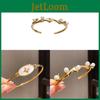 Vintage Court Style Copper Bangle With Gold Plating And Geometric Design For Fashionistas