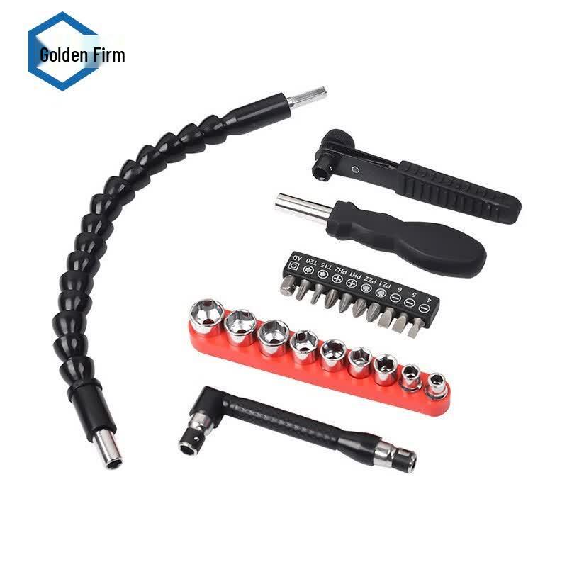 Drill & Screwdriver Universal Flexible Shaft Kit 23-Piece Set