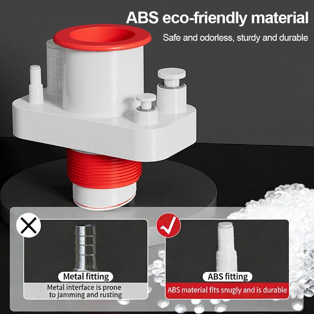 Plastic Kitchen Pipe Connector 5 In 1 Odor-Proof Multi-port Drainpipe Joints Sealing Multi-Functional Drainpipe Connector