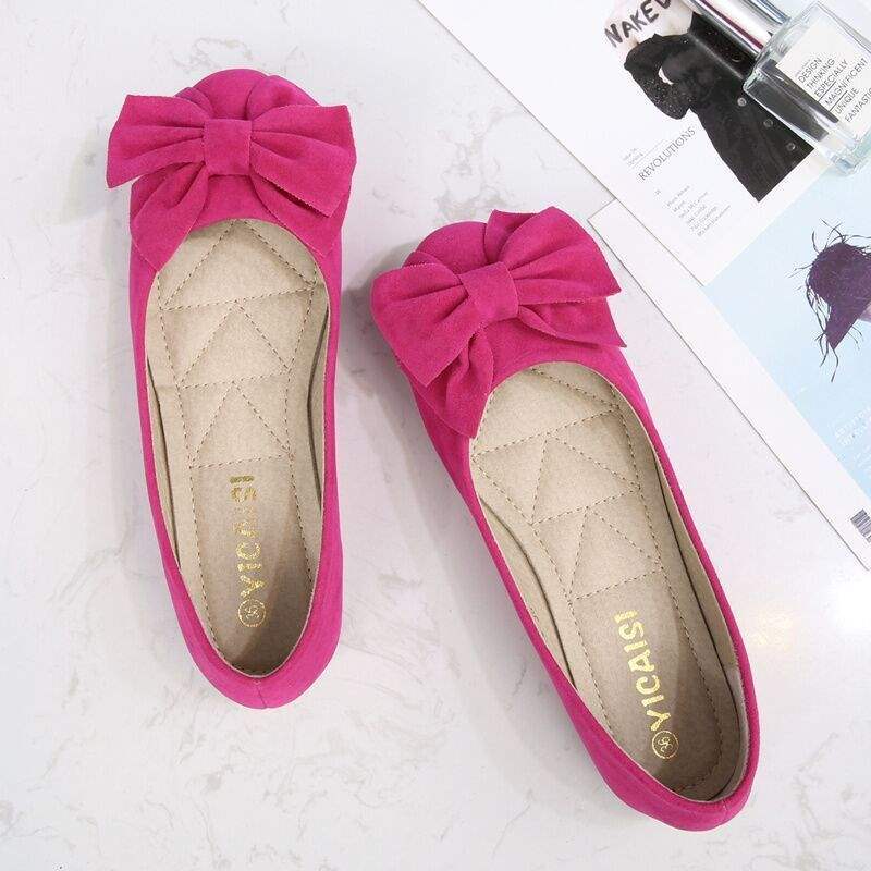 Doudou shoes ladyshoes spring and autumn shallow mouth large size maternity shoes soft sole work shoes flat sole single shoes