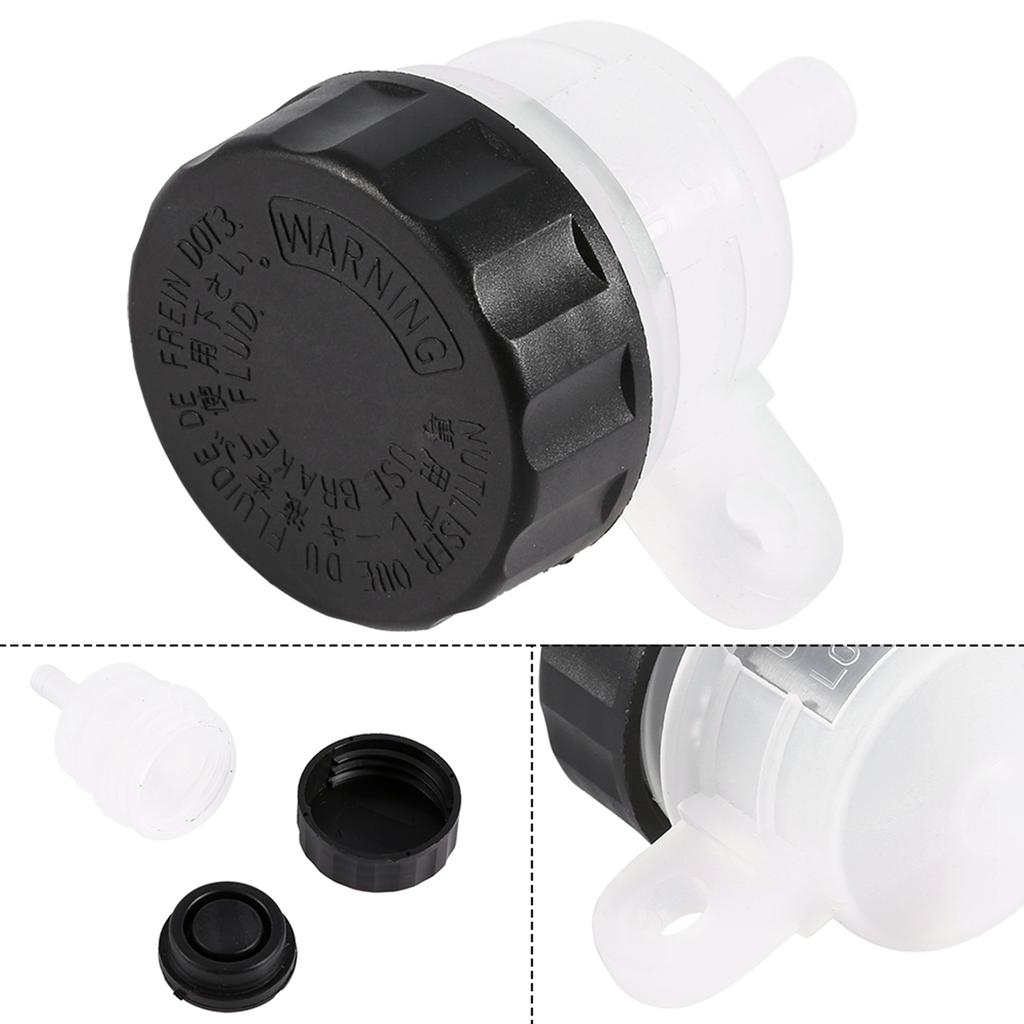 Motorcycle Foot Rear Brake Master Cylinder Tank Oil Cup Fluid Bottle Reservoir