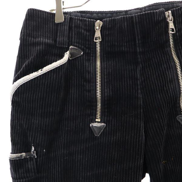 VINTAGE Black Corps Corduroy pants black Logger Pants Men's Used