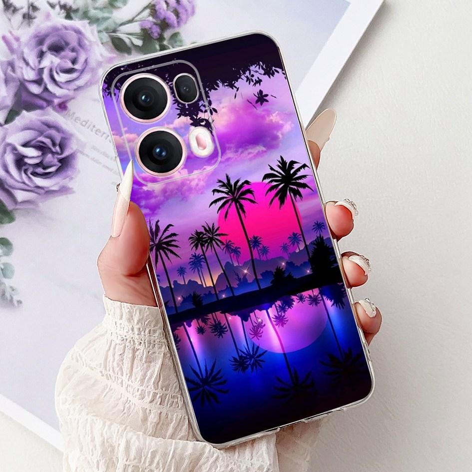 For OPPO Reno13 Pro 5G Case CPH2697 Fashion Flower Butterfly Soft Silicone Phone Cover For OPPO Reno 13 CPH2689 Reno13Pro Bumper