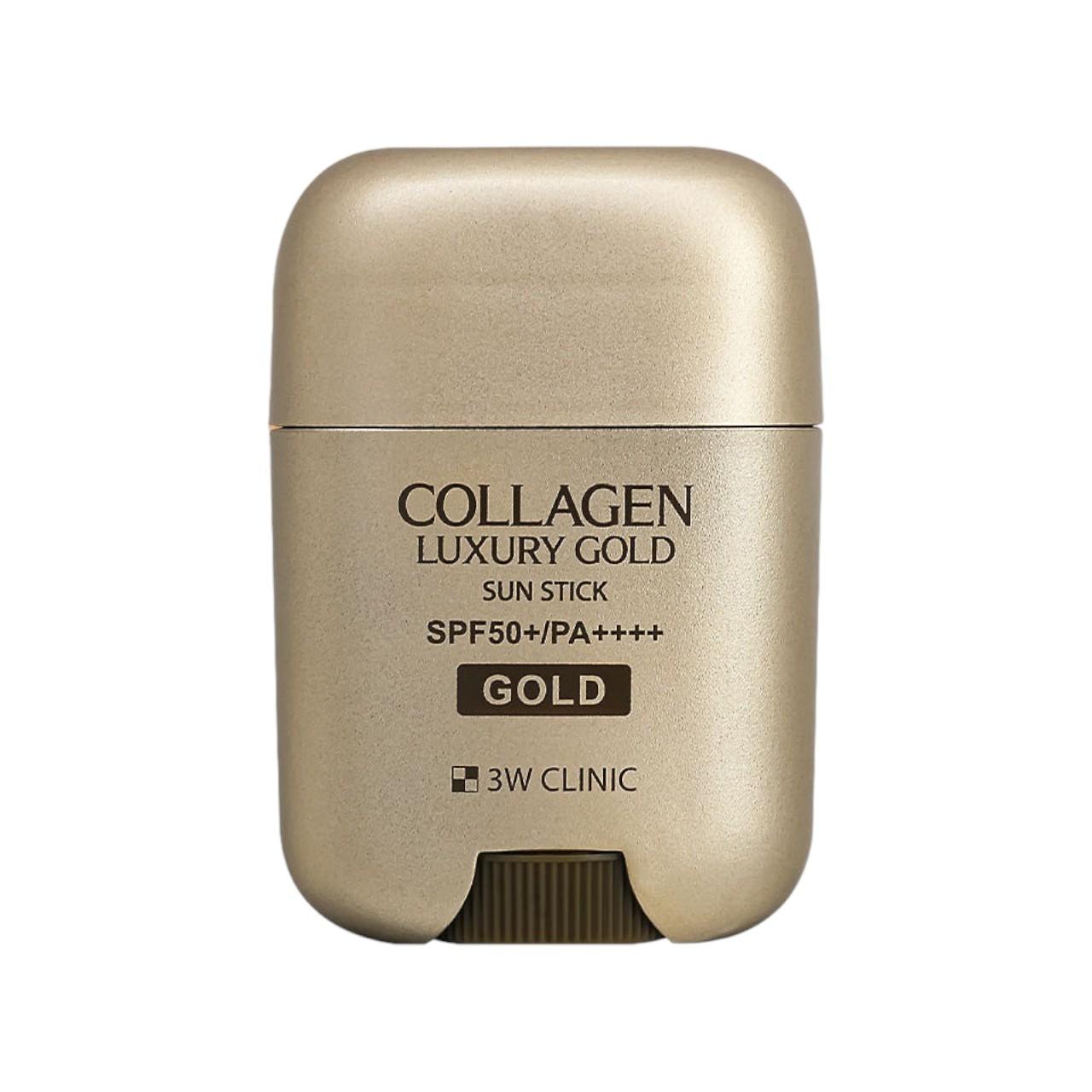

3W Clinic Collagen & Luxury Gold Sun Stick - Anti-Aging & UV Protection - 18g / 0.63 oz.