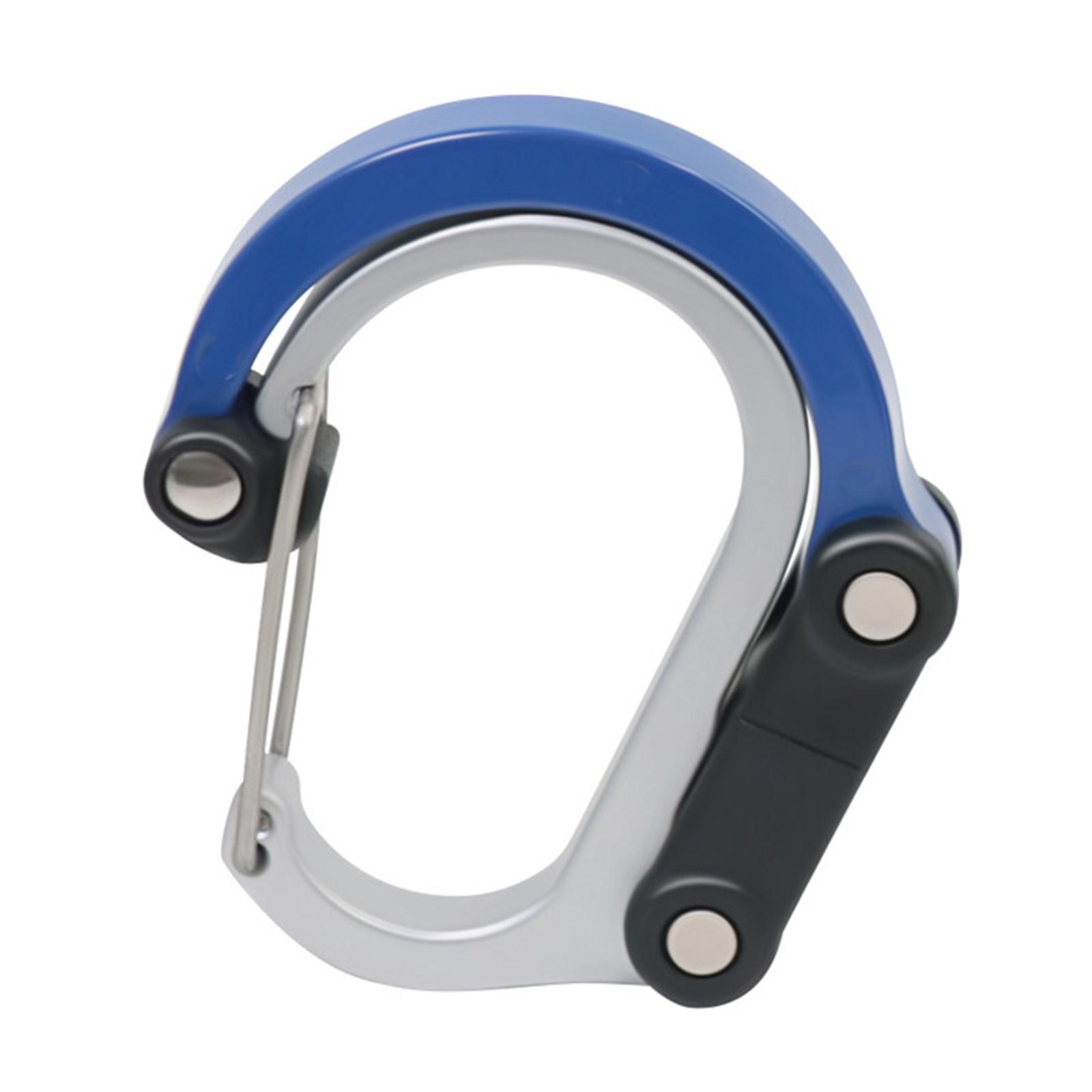 

Carabiner Buckle Clip Multifunctional Keychain D Shape Buckle Clip Aluminum Alloy Outdoor Carabiner Clip Swivel Hooks синий