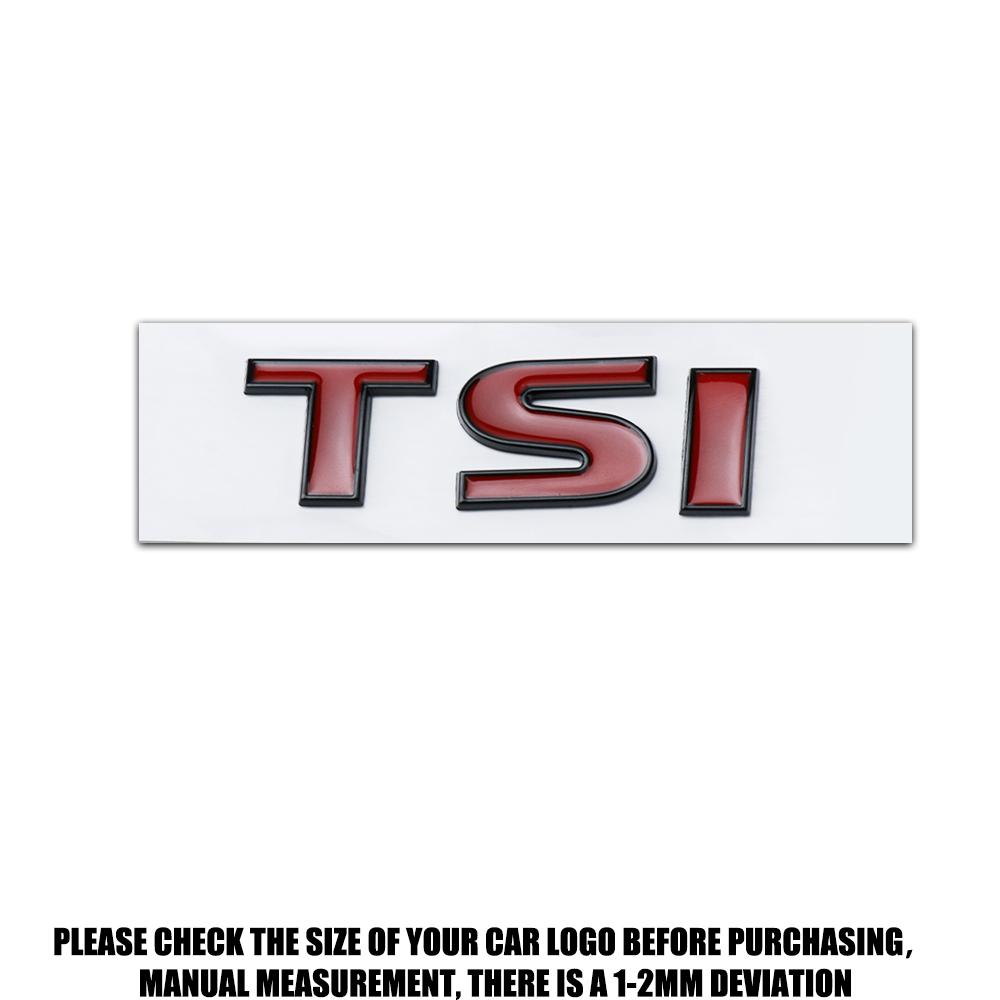 ARTNE1 3D ABS TSI Letter Car Rear Trunk Emblem Sticker For Volkswagen VW Polo Golf 5 6 7 Passat B6 Touran T-ROC Car Styling Accessories
