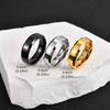 Vnox S/set Men's Stainless Steel Rings Set, Black CopperGold Color Wedding Band, Anniversary Birthday Party Jewelry Gift New