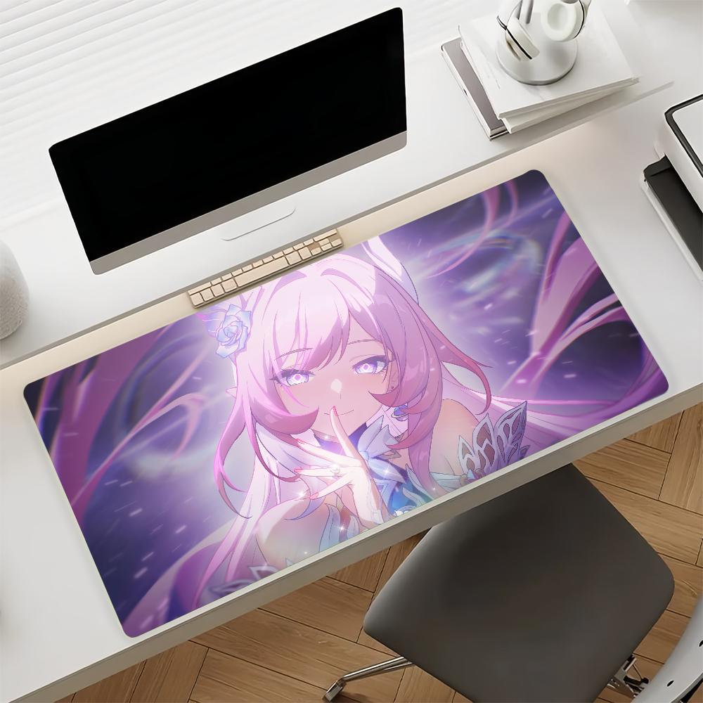 Game Honkai Star Rail Cyrene Mouse Pad Nonslip Rubber Gamer Balance Computer Mat Decoracion Deskmat Laptop Office Large