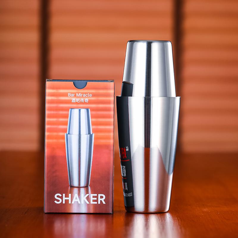 Bar Cocktail Shaker Boston Shaker: 2-piece Set: 18oz Weighted & 25oz Weighted Professional Bartender Cocktail Shaker-