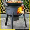 Portable Outdoor Camping Firewood Stove - Large Pot and Child Ground Pot Compatible