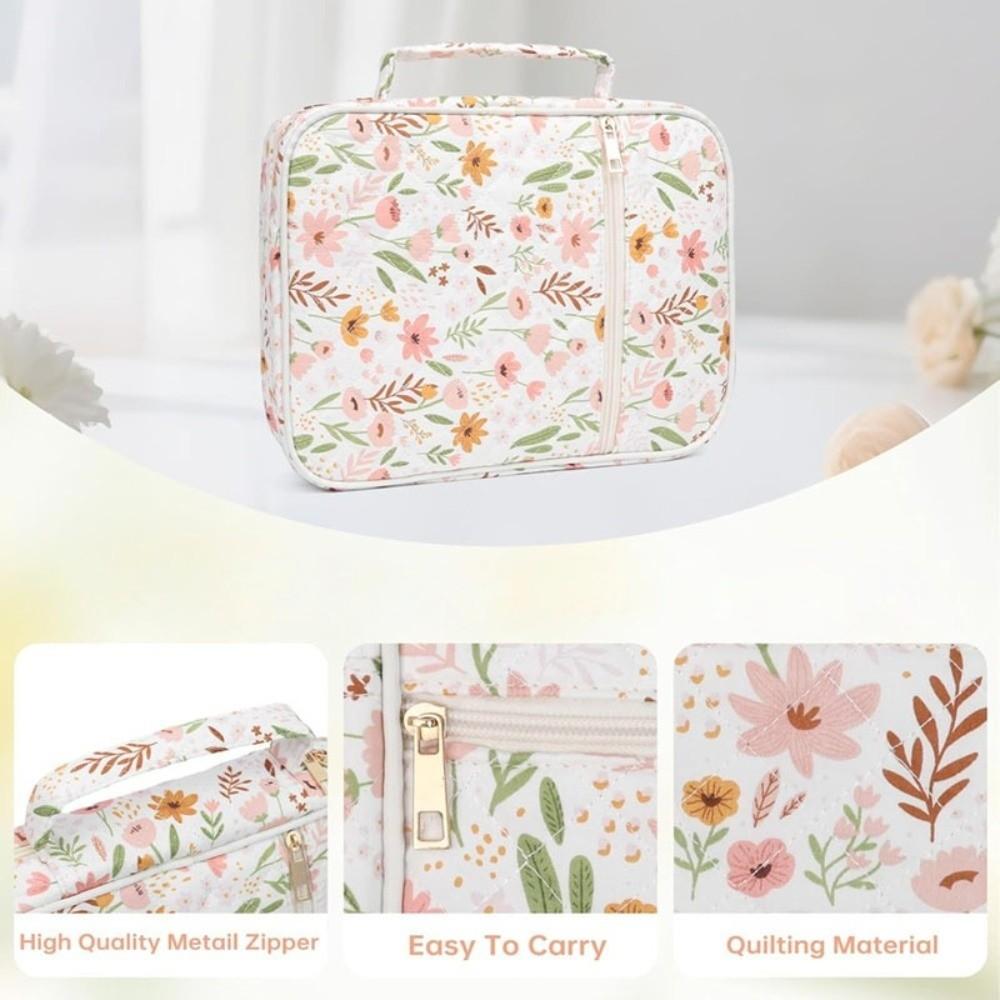Quilted Cotton Book Bag Dustproof Book Pouch Durable Book Storage Bag  School Supplies
