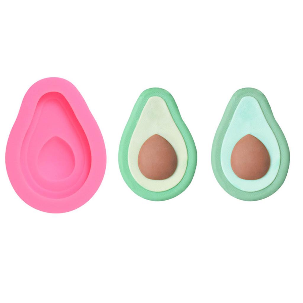 Stereo Avocado Ornament Crafts Silicone Mold Epoxy Jewelry Mold Resin Casting Pendant Mold Suitable for Diy Crafts