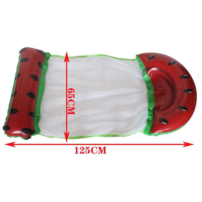 Summer Inflatable Foldable Floating Row Swimming Pool Water Hammock Air Mattresses Bed Beach Water Sports Lounger Chair