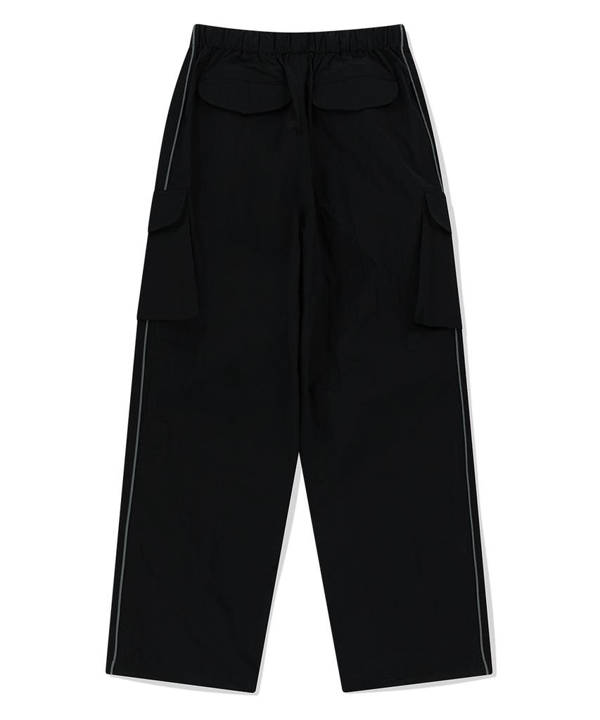 MAHAGRID Nylon Cargo Parachute Pant Black(Mg2Fsmpa20A)