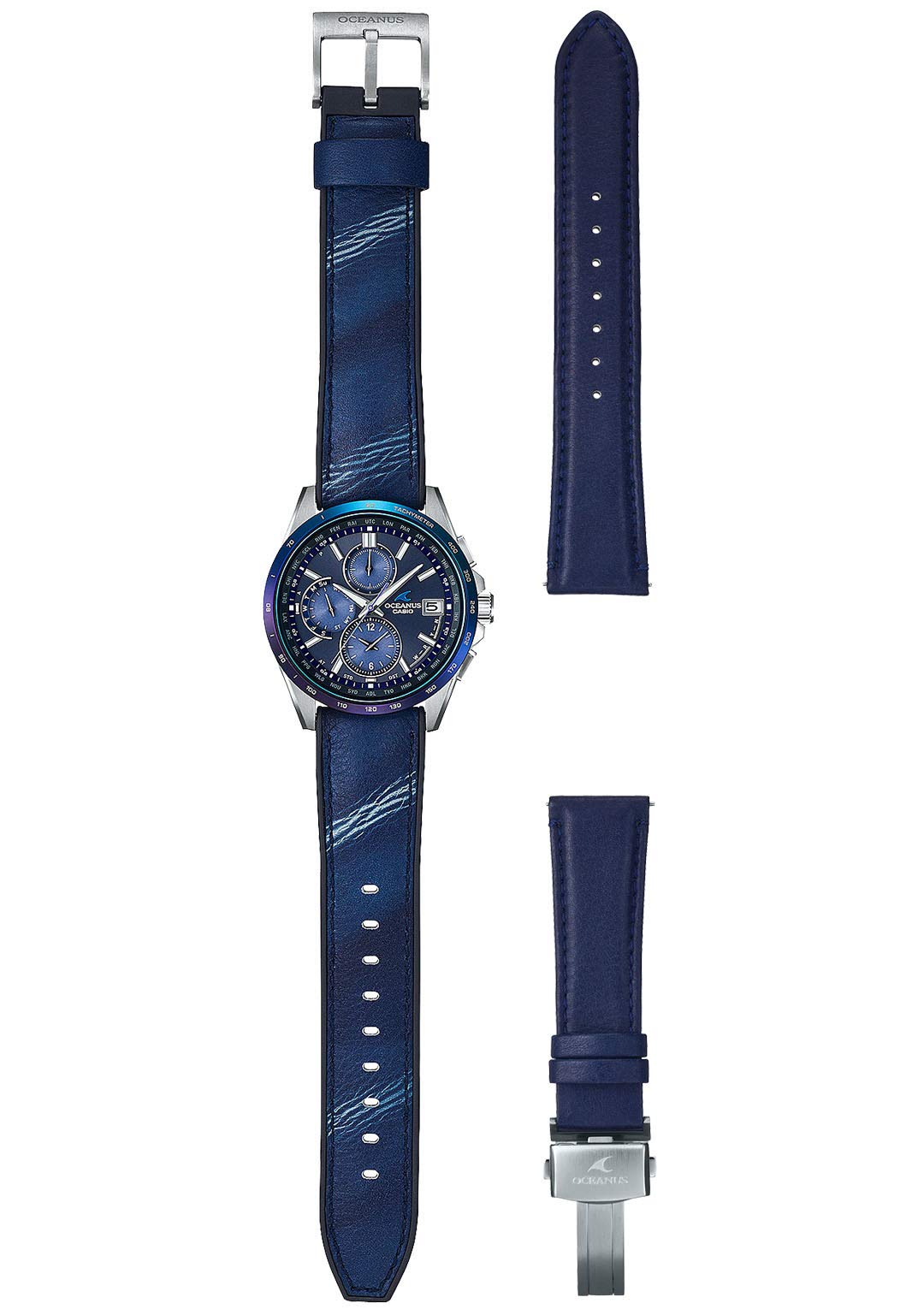 

Oceanus Classic Line Solar Watch Japan Indigo Blue [Casio] Radio-Controlled ~Ai~ OCW-T2600ALA-2AJR Men s