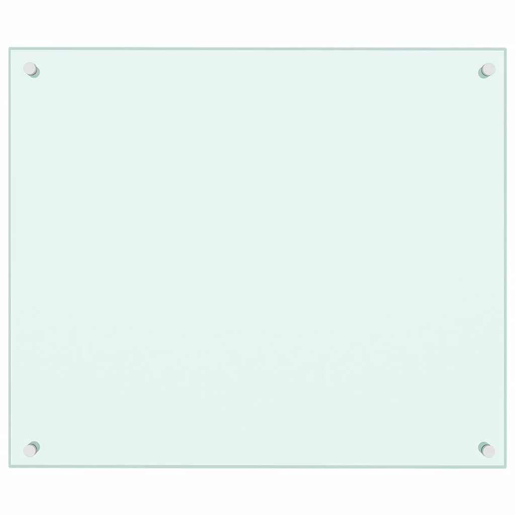 Vidaxl Panel Ochronny Do Kuchni, Biały, 70X60 Cm, Szkło Hartowane