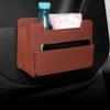 Leather Material Car Trash Bin Leatherette Material Car Door Storage Box  Car Storage
