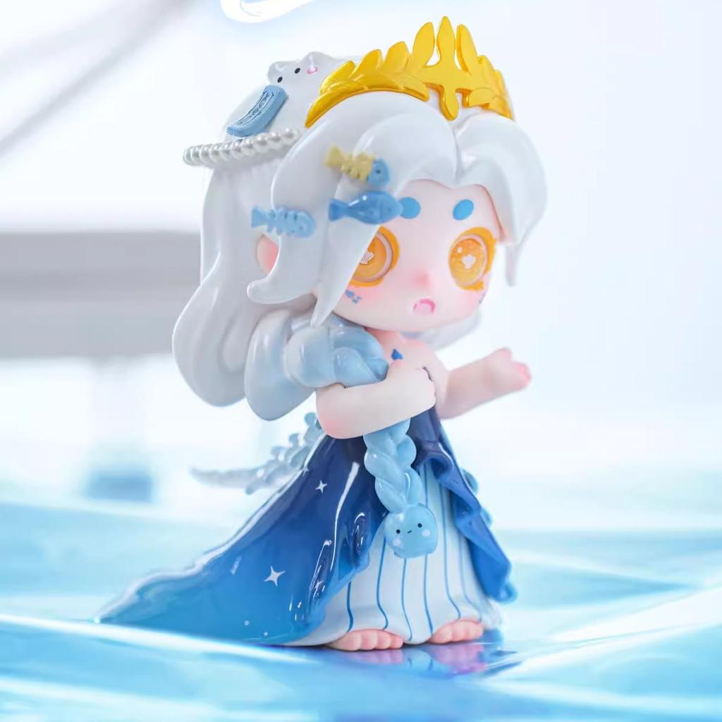Keeno WISH ON THE SEA BREEZE Série Blind Box Roztomilá Q-Verze Pryskyřičný Model Stolní Trendy Ozdoba Designová Hračka Překvapivý Dárek