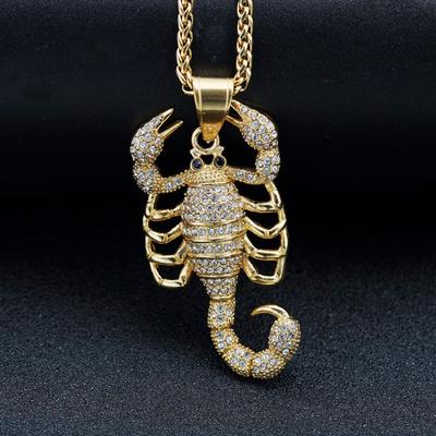 Pendentif Nouveau Halloween Animal Scorpion Mode Tendance Polyvalent Accessoire Début de Printemps Collier
