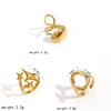 Style Geometric Stainless Steel Ring With 18k Gold Plating For Women And Men
