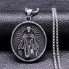 Icona Ortodossa Croce Statua Crocifisso Ciondolo Collana Acciaio Inossidabile Grunge Catena Maschile Collane Gioielli collare hombre NZZ293S02