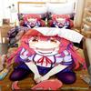 Kawaii Das Dämonenmädchen von nebenan Bettwäscheset Einzelbett Twin Full Queen King Size Bettset Erwachsener Kind Schlafzimmer Bettbezugsets Anime
