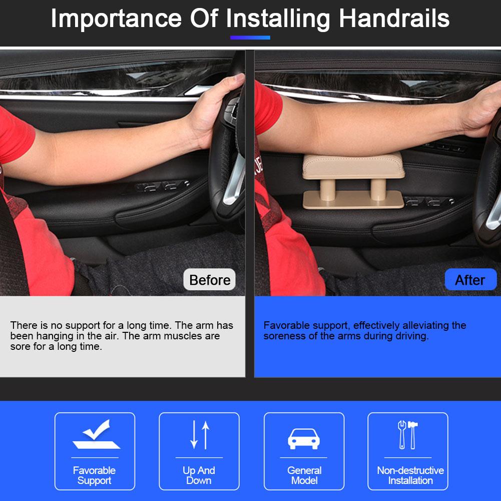 Car Armrest Elbow Support Door Hand Arm Rest Anti-fatigue Hand Rest Cushion Pad Adjustable