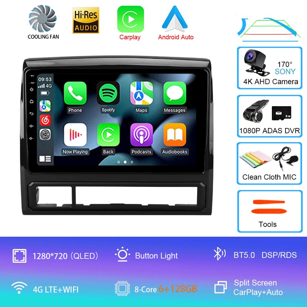 Car Radio Android 14 Carplay Auto 4G+WIFI For Toyota Tacoma 2 N200 Hilux 2005-2015 Navigation GPS Multimedia Video Player Stereo