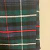Used Johnstons Stole Black Stewart or Charcoal Ground Cashmere
