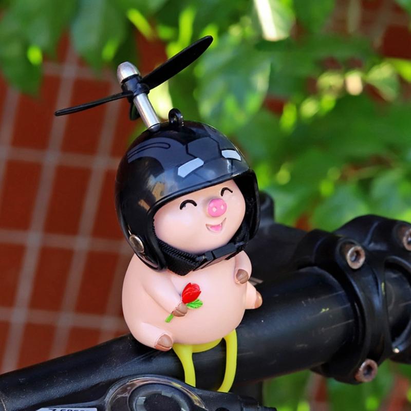 Cartoon Vehicle Ornament Wind Spinners Dashboard Decoration Propeller Decors for Bike Electric Motorcycles Car Interior