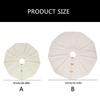 White Knitting Christmas Tree Skirts Tree Base Cover 61/92cm Diameter with Button Fastening Holiday Room Decorations