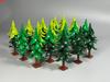 MOC Bricks Plant Winter Tree Model Forest Bush Pine Building Block City Street House Cottage Scene Decoration Kid Toy Gift