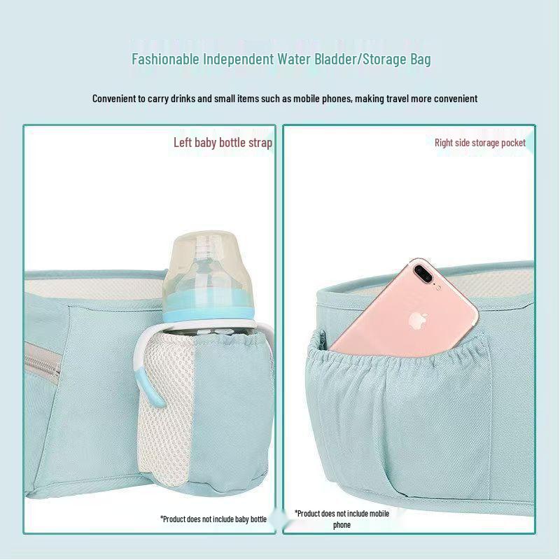 Lightweight Baby Carrier Waist Stool - Multifunctional, All-Season, Front & Back Use for On-the-Go.