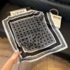 Silk scarf 71 * 71 imitation silk square scarf Korean atmosphere neck silk scarf flower pattern flower polka dot scarf