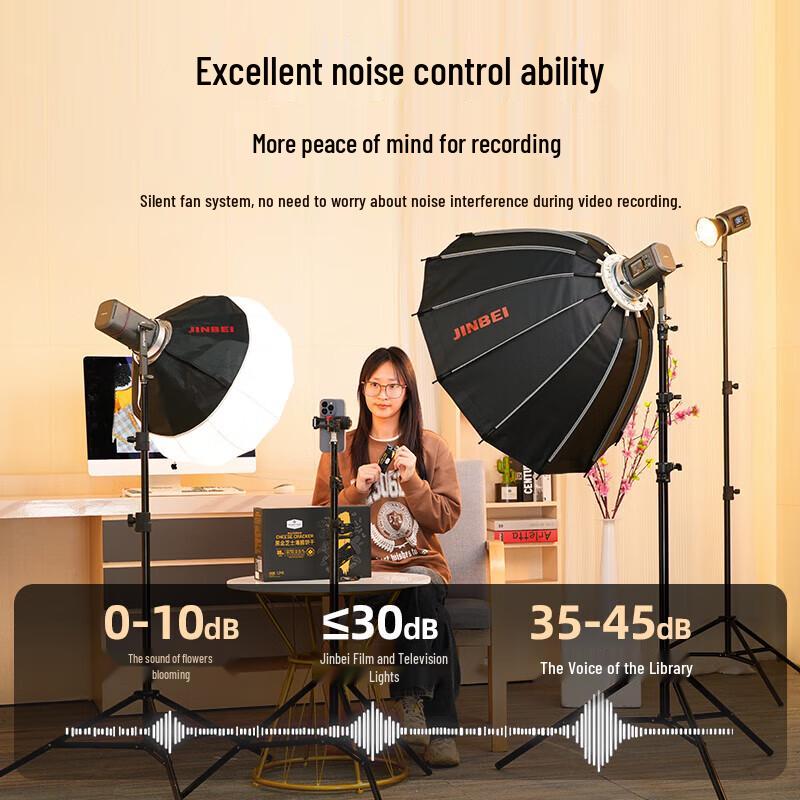 JINBEI EF-60BI Bi-color 60W LED Video Light