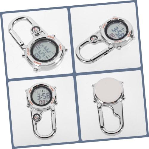 BESPORTBLE 1-Piece Outdoor Carabiner Watch for Mountaineering, Multifunctional and Practical