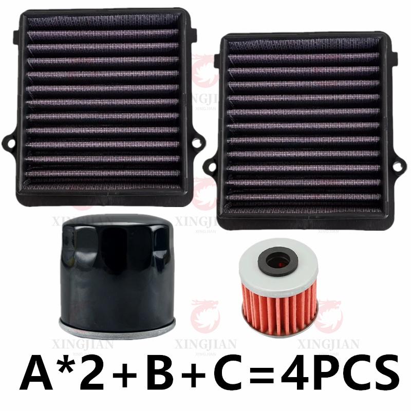 Motorcycle High Flow Air Filter For HONDA CRF1000 CRF1000L Africa Twin 2016 2017 2018 2019 Transmission Filter Oil Filter