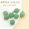 10 Stück Runde Perle Jade Knopf Handgefertigter Schmuck Bekleidungszubehör Natürliche Jade Cheongsam Schnalle Tang Kleidung Song Jin Dekorative Schnalle