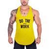 Muscleguys Men Running Vests DO THE WORK Gym Tank Tops Fitness Clothing Mens Bodybuilding Stringer Tanktop Sports Clothing Sleeveless Shirt