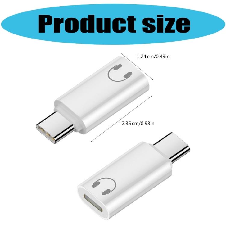 USB C To 8Pin Headphone Converters Type C Male To 8Pin Female Adapter for Phone Pad No Charging Function