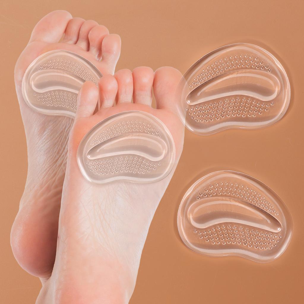 Silicone forefoot pad ladies sandal anti-skid pad anti-pain thickened half a yard pad high heels insole forefoot pad