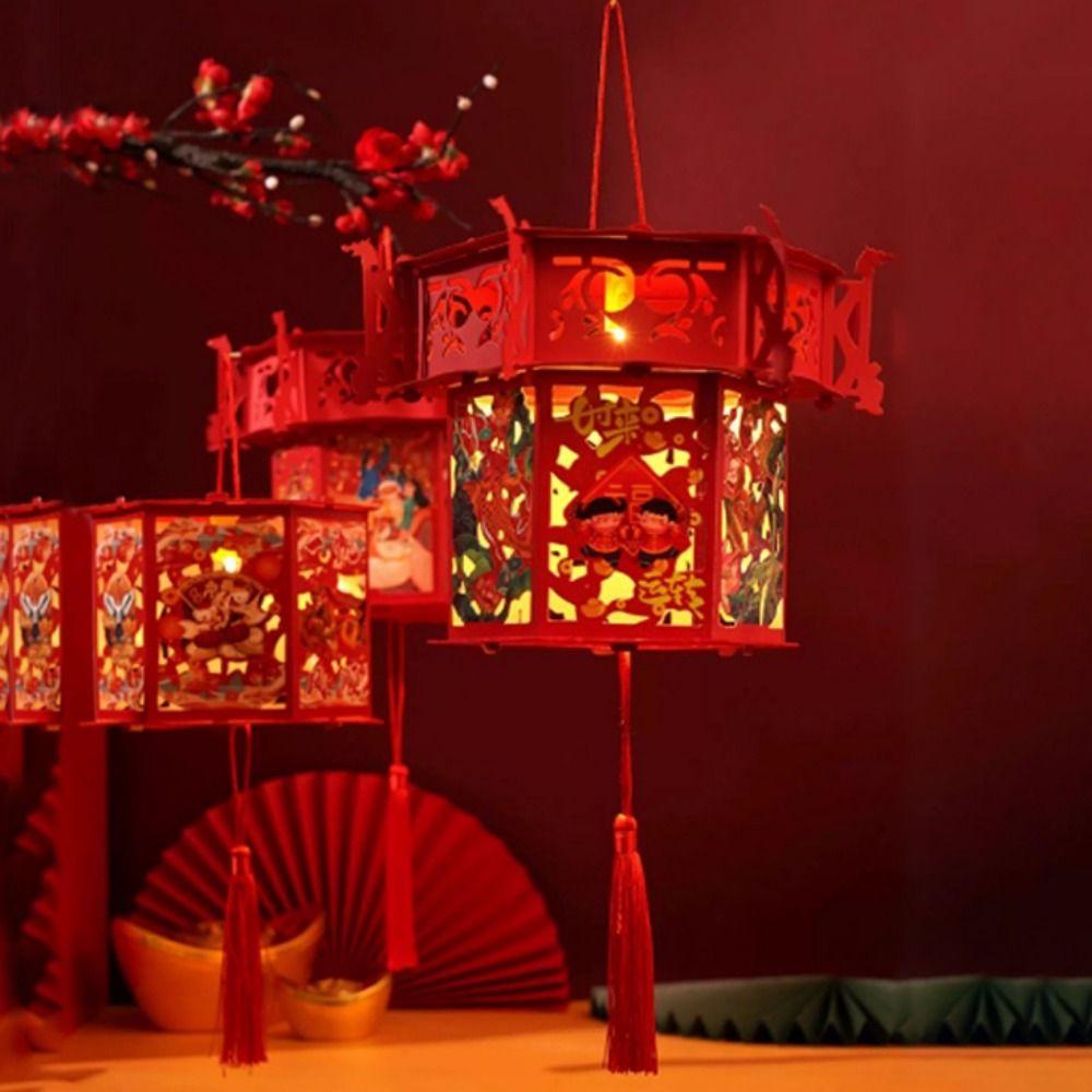 Cartoon Portable Lantern Chinese Style LED Light Lantern Spring Festival